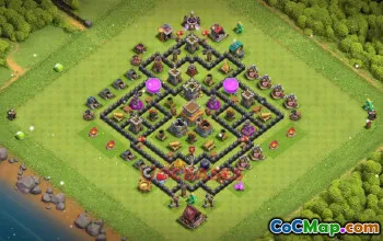 Town Hall 8 War Base | Clash of Clans War Layouts & Tips #50390