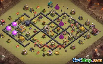 Town Hall 8 War Base | Clash of Clans War Link #50396