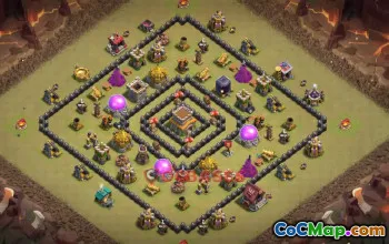 Town Hall 8 War Base | Clash of Clans War Strategies - base.link #50506