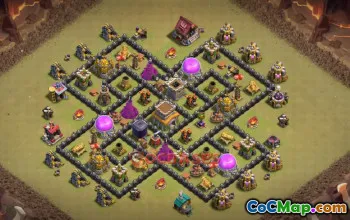 Town Hall 8 War Base | Clash of Clans War Strategies & Designs #50496