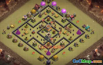 Town Hall 8 War Base | Clash of Clans War Strategies & Layouts #50510