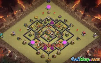 Town Hall 8 War Base | Clash of Clans ✨WELCOME TO DIVINE ERA✨ #18959