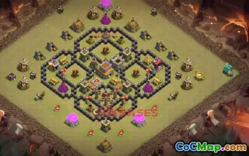 Town Hall 8 War Base Copy Link | Clash of Clans ✨ #18954