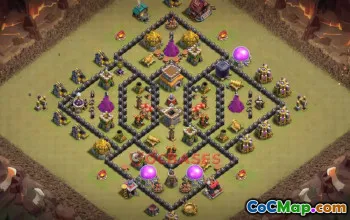 Town Hall 8 War Base Link | Clash of Clans War Defense #50503