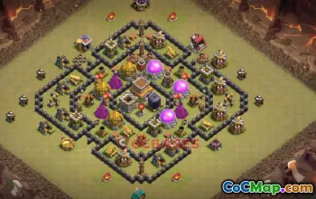 Town Hall 8 War Base & Strategy | Clash of Clans War Layouts #50401