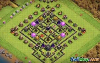 市政厅9基本布局：复制COC农业和奖杯地图＃14716