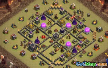 Town Hall 9 Base Layouts for CoC: Home, War & Maps #17326