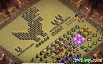 Rathaus 9 Basislayouts & Links für Clash of Clans #13411