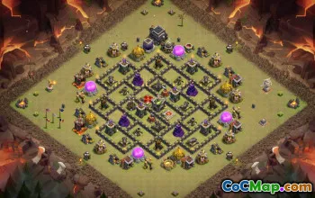 Town Hall 9 Base Layouts & Maps for CoC - Copy Now! #16269
