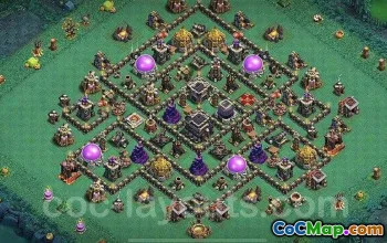 Town Hall 9 Base Layouts & Maps for CoC - Home & War #16935