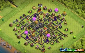 Town Hall 9 Clash of Clans Base Rayouts and Maps #16238