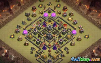 市政厅 9 Clash of Clans 基地布局和地图 #16510