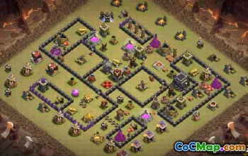Town Hall 9 CoC Base Layouts: Home, War & Maps #13792