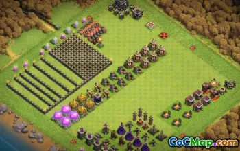 Rathaus 9 CoC -Basislayouts & Karten - jetzt kopieren! #14722