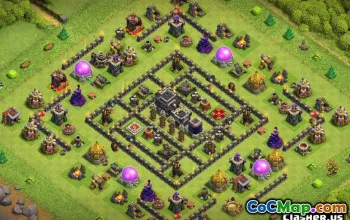 Town Hall 9 COC Base Layouts & Maps - kopieer nu de jouwe! #13363
