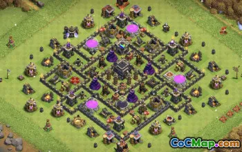 Town Hall 9 CoC Base Layouts & Maps | Home & War Bases #15323