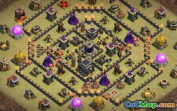 Town Hall 9 CoC Base Layouts: Trophy, War & Home Village #15083