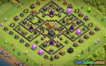 Town Hall 9 CoC Base Layouts: Trophy, War & Home Village #17454