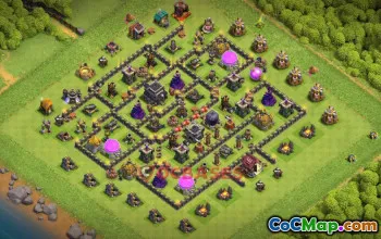 Town Hall 9 CWL Base | Hard & Copy Base Link | Clash of Clans #48872