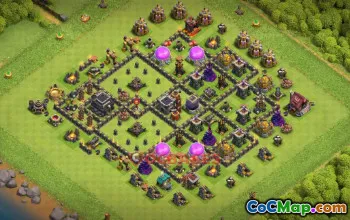 Town Hall 9 Farming Base | Clash of Clans Farming Strategy #50389