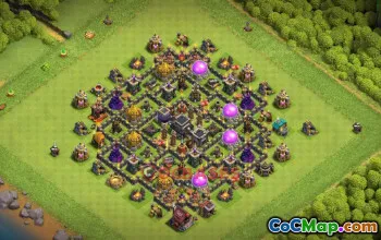 Town Hall 9 Farming Base | Clash of Clans Guide | Copy Base Link #50976