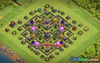 Town Hall 9 Farming Base | Clash of Clans Strategies (Copy Base) #50997
