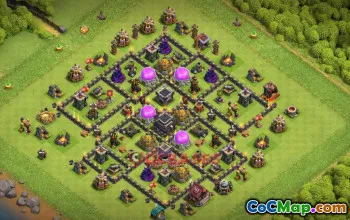 Town Hall 9 Farming Base | Clash of Clans Strategies & Copy Link #50386