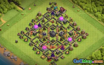Town Hall 9 Farming Base | Clash of Clans Strategy & Copy Link #50363