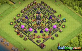 Town Hall 9 Farming Base - Clash of Clans Strategy & Layout #50362