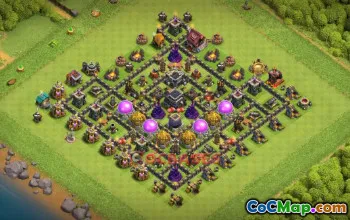 Town Hall 9 Farming Base | Clash of Clans Strategy & Link #50972