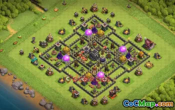 Town Hall 9 Farming Base | Clash of Clans Strategy & Link #50994