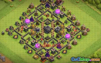 Town Hall 9 Farming Base - Clash of Clans Strategy & Links #50387