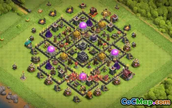 Town Hall 9 Farming Base - Clash of Clans Strategy & Tips #50988