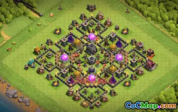 Town Hall 9 Farming Base for Clash of Clans | Copy Base Link #50993