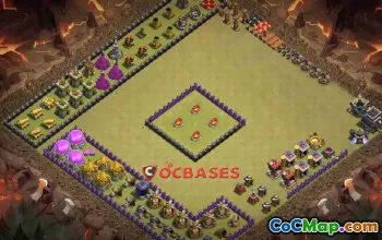 Town Hall 9 Fun Base - Clash of Clans Inspired by BangSkot #24402