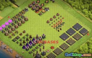 Town Hall 9 Progress Base | Clash of Clans Strategy #24119