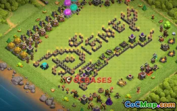 Town Hall 9 Progress Base for Clash of Clans | Tips & Fun #20814