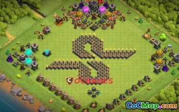 Town Hall 9 Progress Base - Fun Clash of Clans Link! #21647
