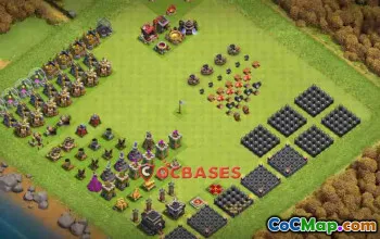 Town Hall 9 Progress Base Map | Clash of Clans Guide #23689