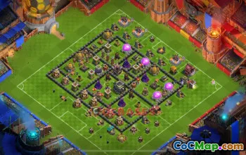 Town Hall 9 Trophy Base | Anti 2-Star & Anti-Air Tested #52396