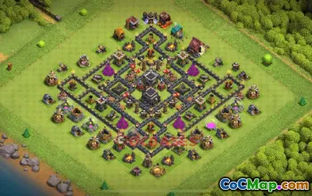Town Hall 9 Trophy Base | Clash of Clans | Trophy Link Not Sure #50985