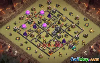 Town Hall 9 War Base | Clash of Clans Attack Strategy #50369