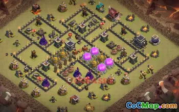 Town Hall 9 War Base - Clash of Clans Defense & Strategy #50359