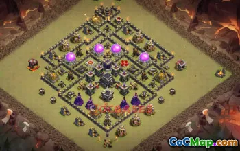 Town Hall 9 War Base | Clash of Clans - Divine Era Base #18940