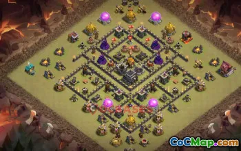 Town Hall 9 War Base | Clash of Clans Strategies & Link #48879