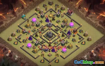 Town Hall 9 War Base | Clash of Clans Strategy & Defense #50356