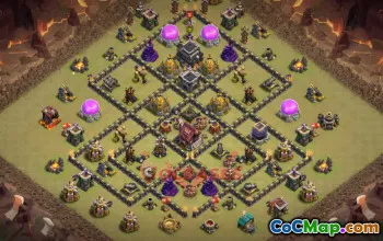 Town Hall 9 War Base | Clash of Clans Strategy & Defense #50365