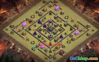 Town Hall 9 War Base | Clash of Clans Strategy & Links #50357