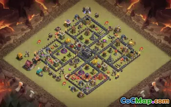 Town Hall 9 War Base | Clash of Clans TH9 Perfect War Base #48877