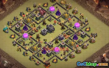 Town Hall 9 War Base | Clash of Clans War Strategies & Base Link #50373